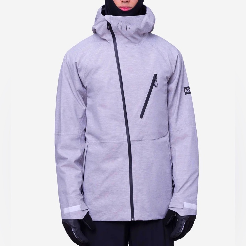 Men’s 686 Hydra Thermagraph ski snowboard jacket, Size Medium, grey